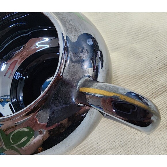 Vintage Japanese Lusterware Stacking Teapot Set – Hand Painted Floral – 3 pc Set - Picture 6 of 12